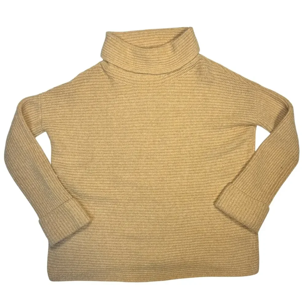 Pilcro Anthropologie Cowl Neck Tunic Sweater Honey Beige Women’s Small Neutral - Picture 3 of 16